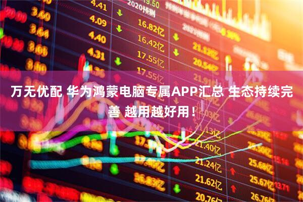 万无优配 华为鸿蒙电脑专属APP汇总 生态持续完善 越用越好用！