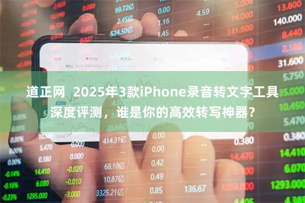 道正网  2025年3款iPhone录音转文字工具深度评测，谁是你的高效转写神器？