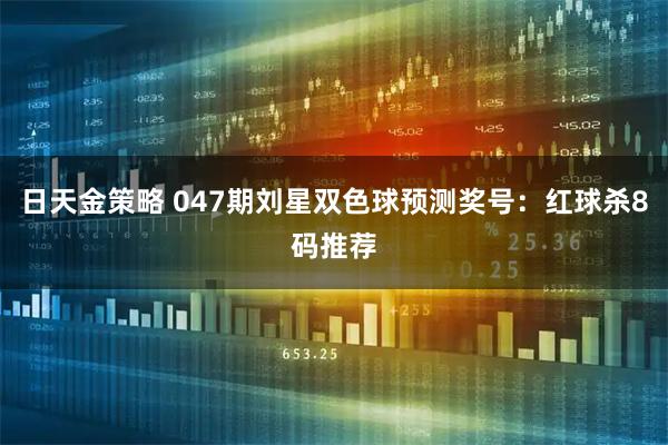 日天金策略 047期刘星双色球预测奖号：红球杀8码推荐
